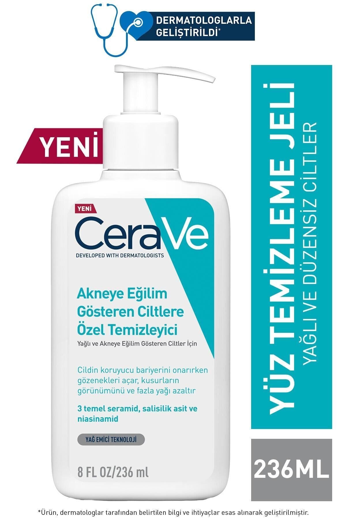 CeraVe Akneye Eğilim Gösteren Ciltler Için Özel Temizleyici 236ml