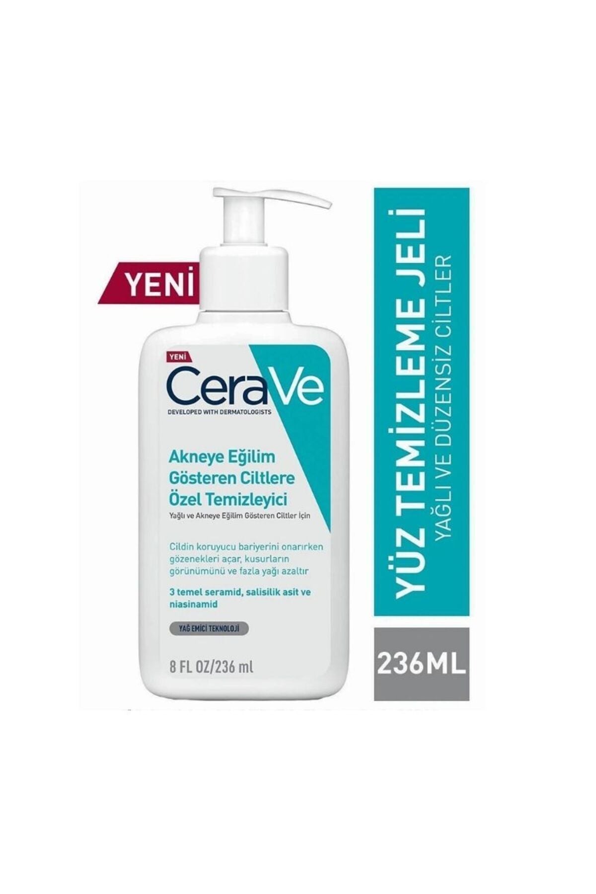 CeraVe Akneye Eğilim Gösteren Ciltler Için Özel Temizleyici 236ml