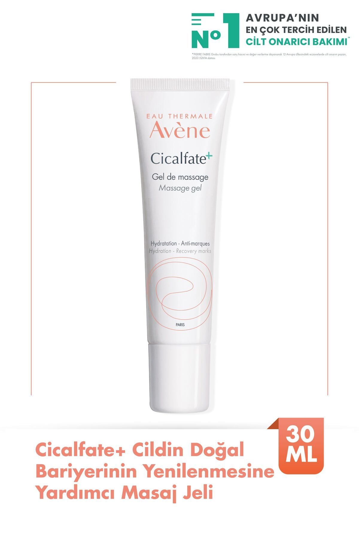 Avene Cicalfate+ Cildin Doğal Bariyerinin Yenilenmesine Yardımcı Masaj Jeli 30 Ml