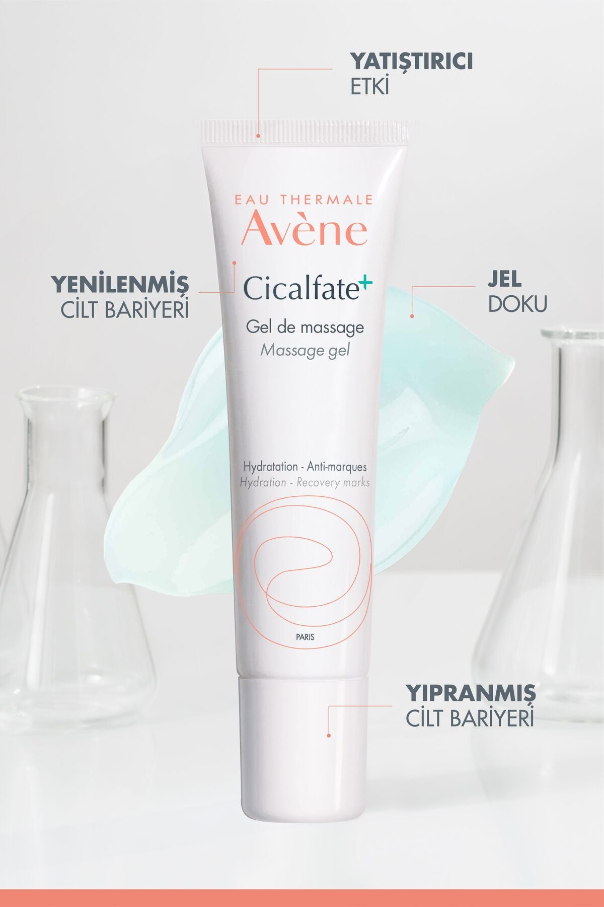 Avene Cicalfate+ Cildin Doğal Bariyerinin Yenilenmesine Yardımcı Masaj Jeli 30 Ml