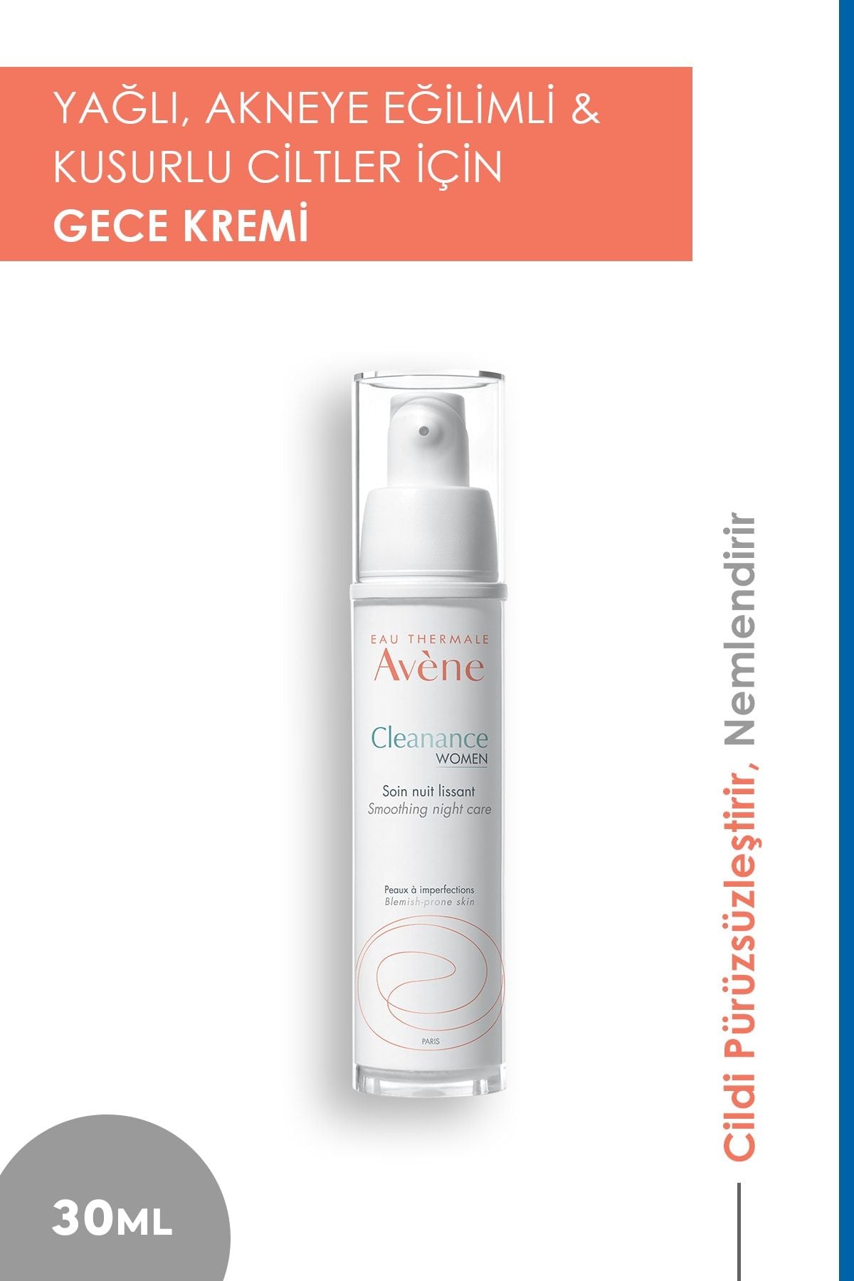 Avene Cilt Düzeltici Gece Bakım Kremi 30 ml