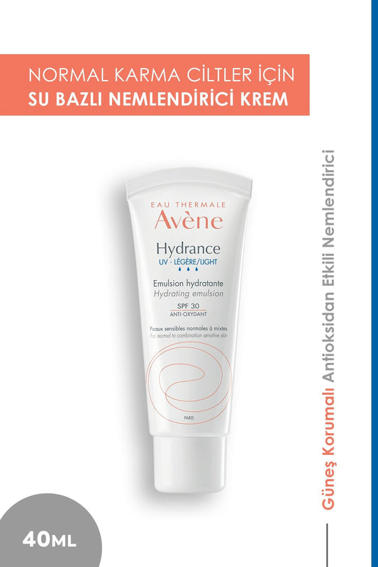 Avene Hydrance Uv-legere Light Hassas Ve Karma Ciltler Için Nemlendirici Emülsiyon 40 ml Spf 30