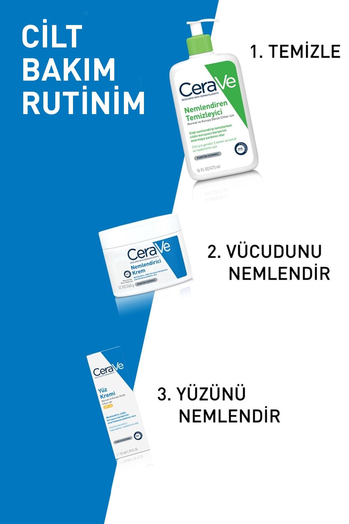 CeraVe Nemlendirici Krem Kuru Ciltler Için Seramid Ve Hyalüronik Asit Içerikli 340 gr