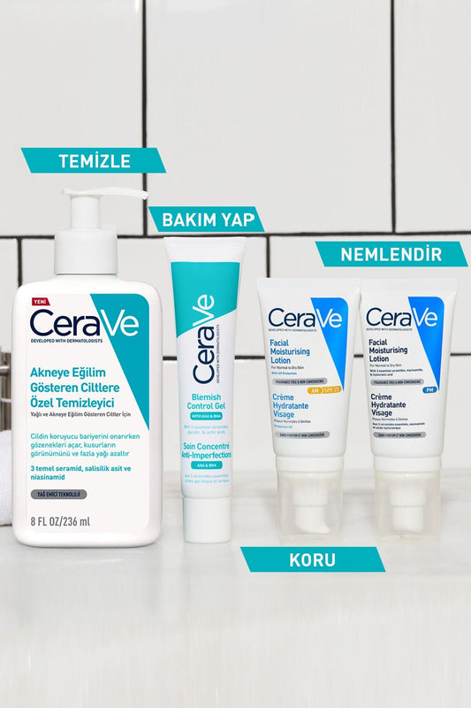 CeraVe Yağlı Ve Düzensiz Cilter Için Yüz Bakım Jeli 40 ml