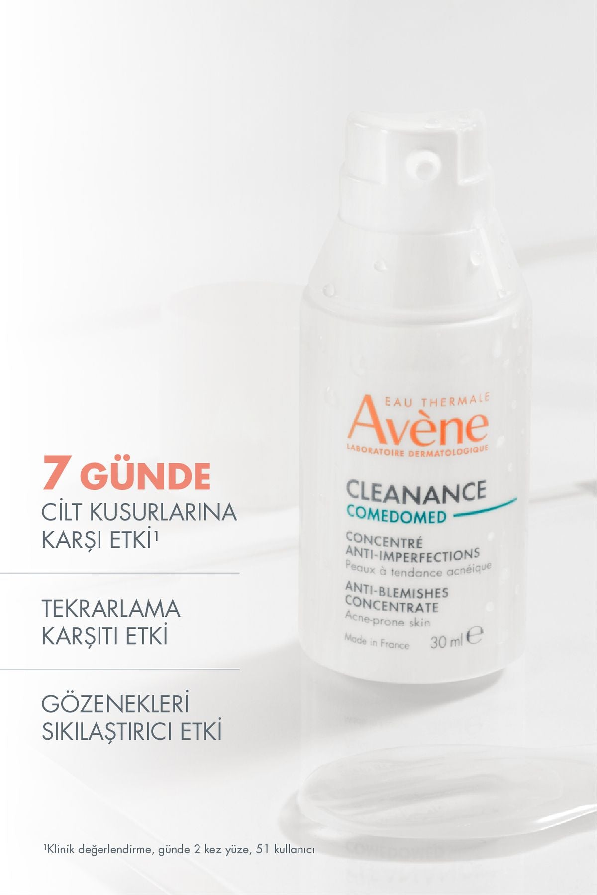 Cleanance Comedomed Yağlı Ciltler İçin Cilt Kusurları Karşıtı Konsantre Bakım Kremi 30 ml