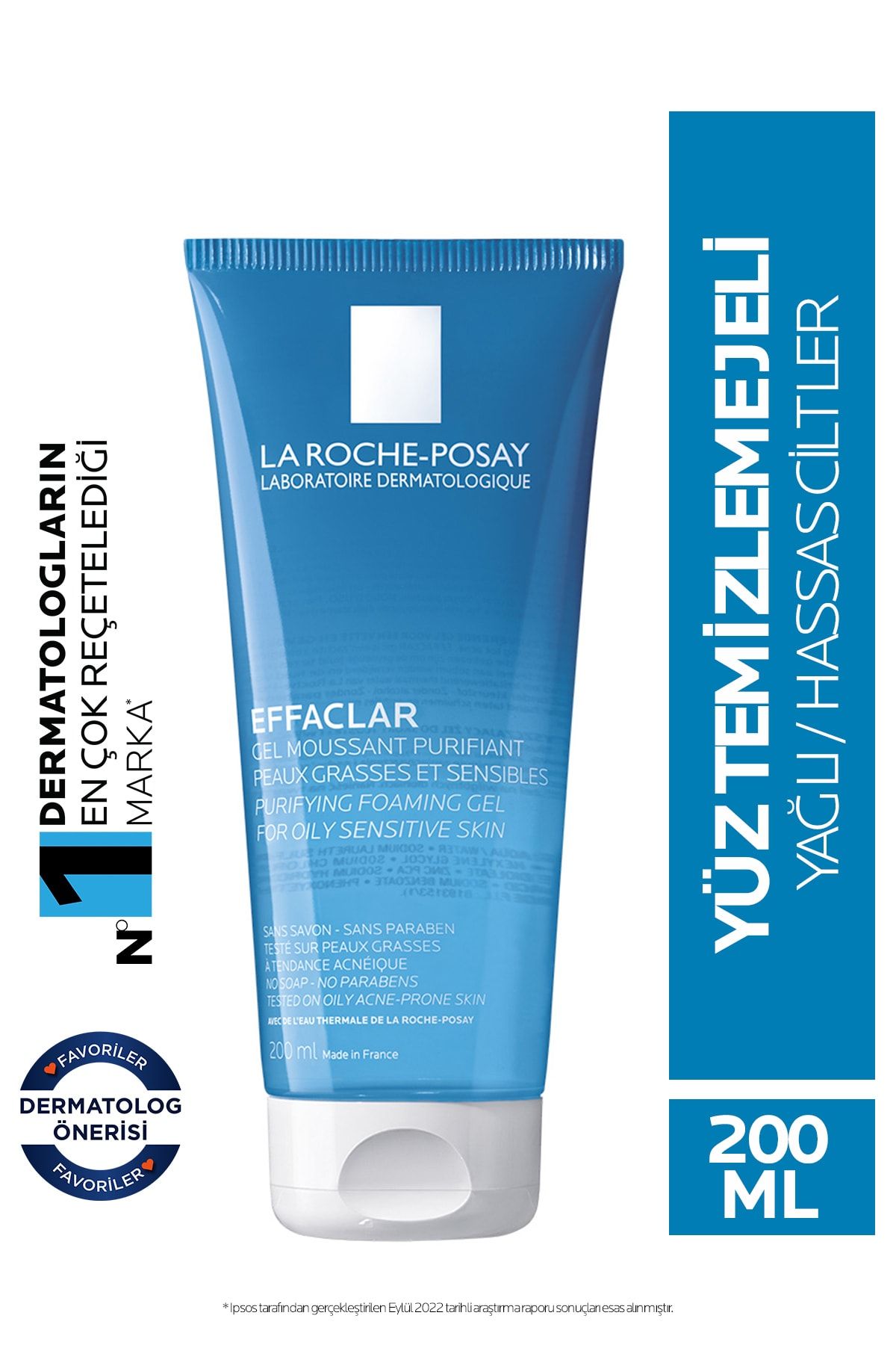 La Roche Posay Effaclar Gel Akne Eğilimli Yağlı Ciltler Için Sabun Içermeyen Temizleyici Jel 200ml