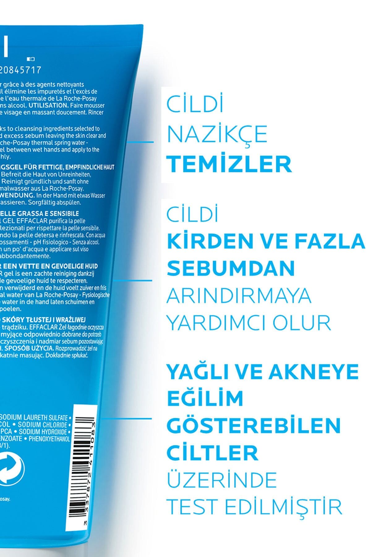 La Roche Posay Effaclar Gel Akne Eğilimli Yağlı Ciltler Için Sabun Içermeyen Temizleyici Jel 200ml