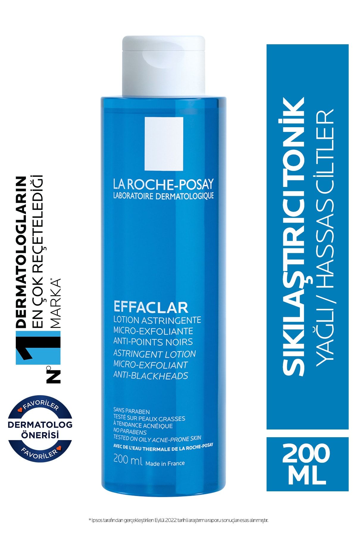 La Roche Posay Effaclar Mikro Soyucu Tonik Yağlı/Akneye Eğilim Gösteren Ciltler Ciltler Gözenek Sıkılaştırıcı 200ml