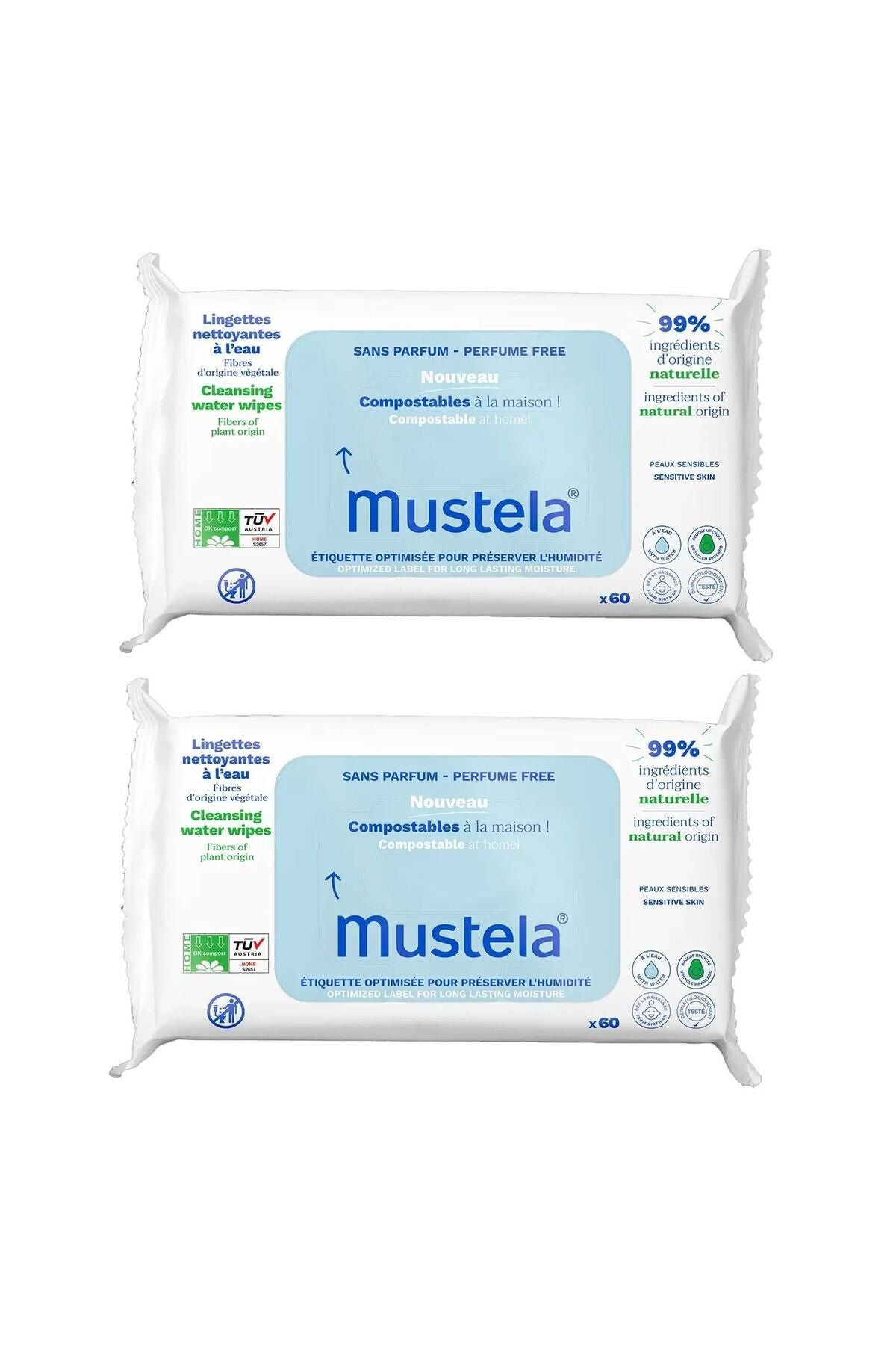 Mustela Kompost Islak Mendil Parfümsüz 60 Adet 1+1