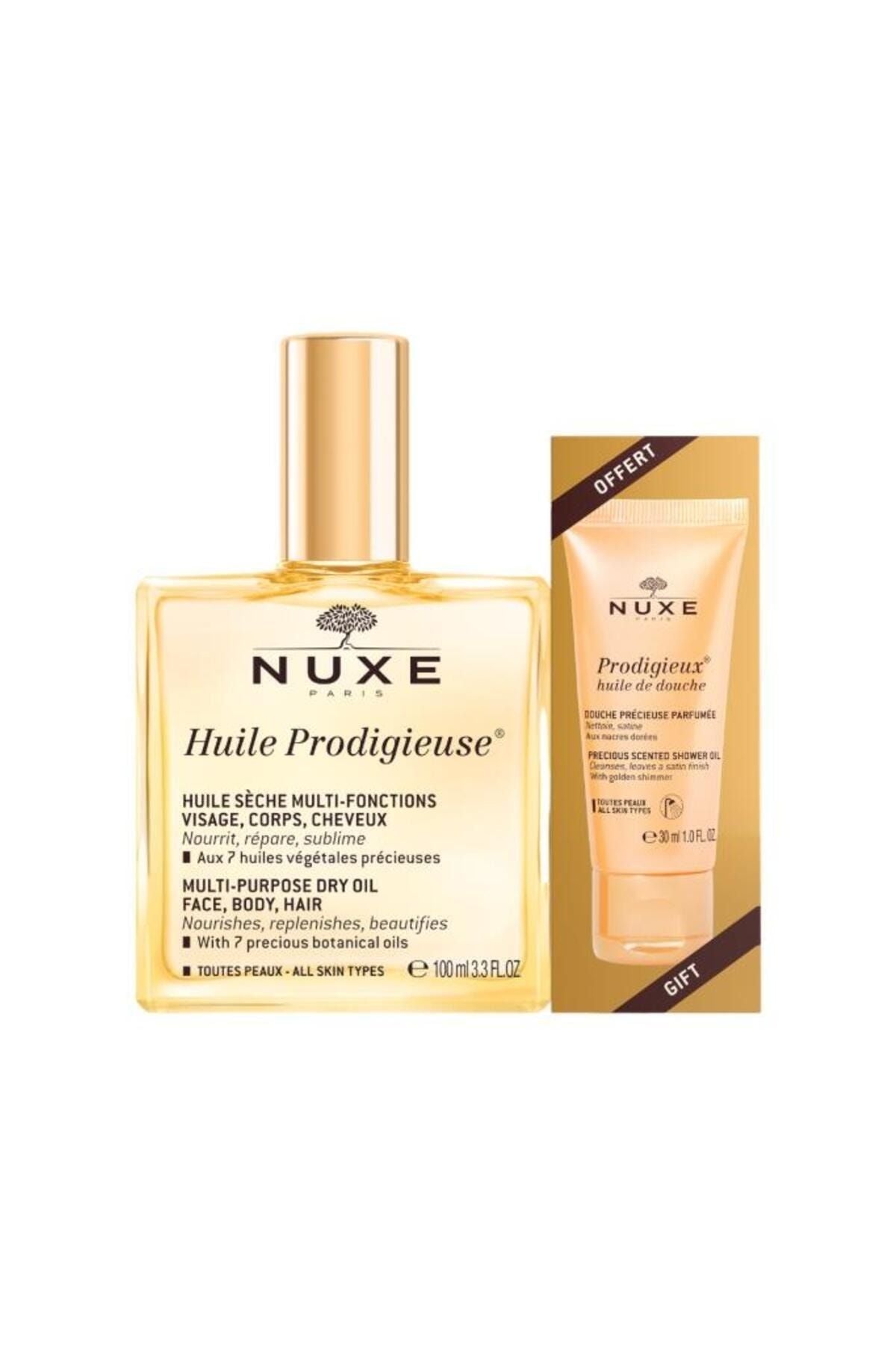 NUXE Huile Prodigieuse Çok Amaçlı Kuru Bakım Yağı 100 ml - Duş Jeli HEDİYE