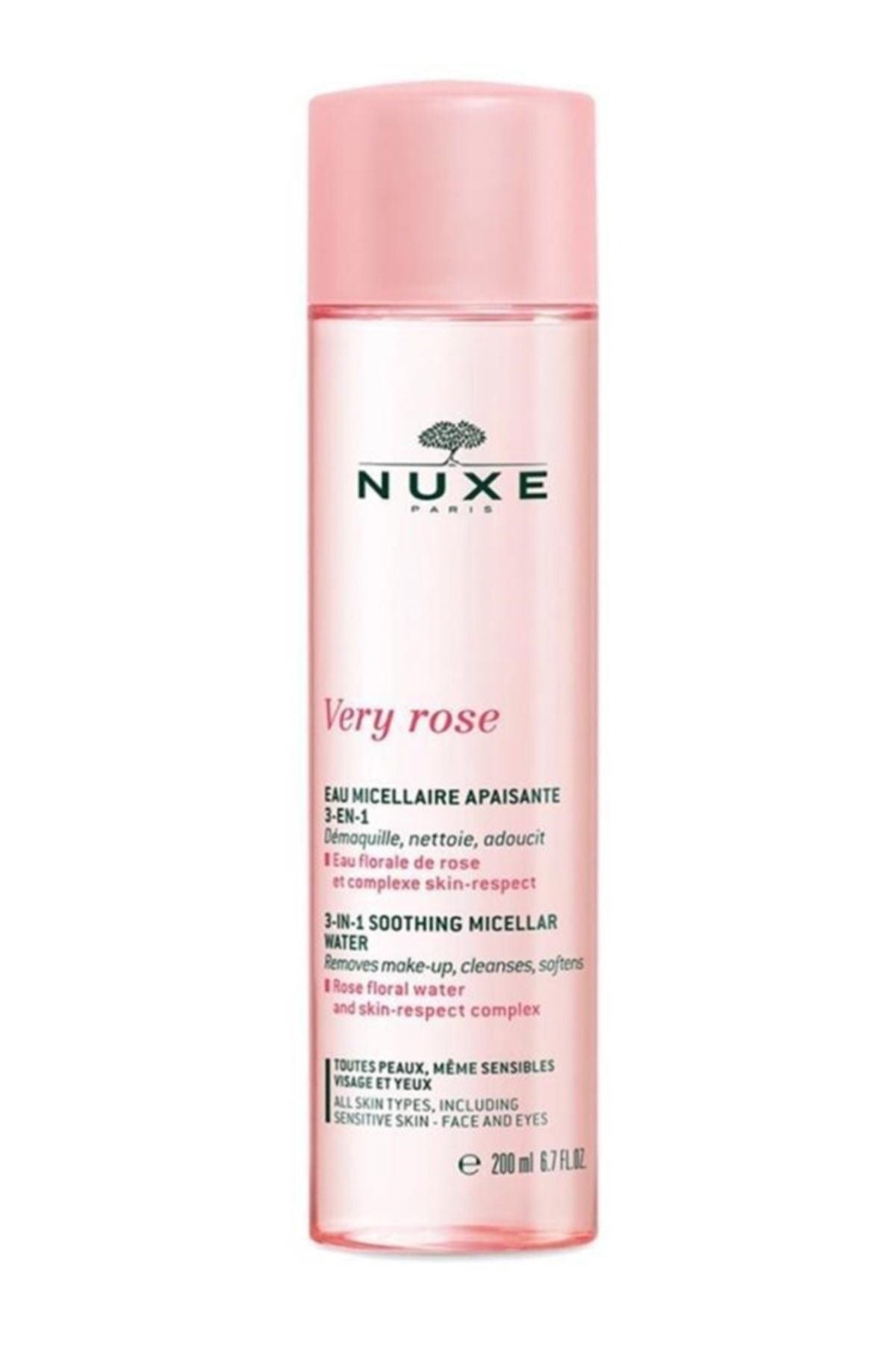 Nuxe Very Rose 3 In 1 Nemlendirici Temizleme Suyu 200 ml