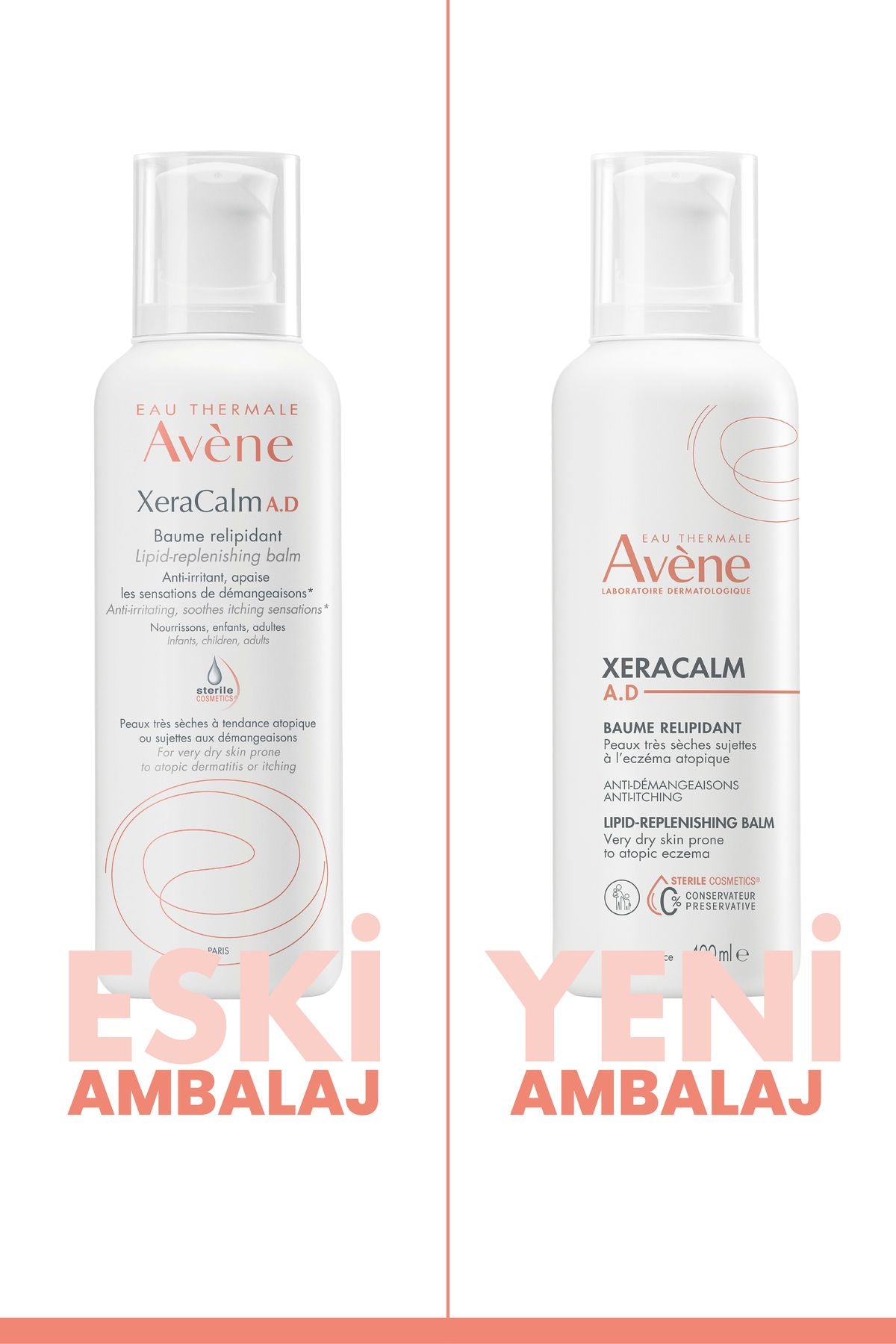 Xeracalm A.D. Atopiye Eğilimli Ciltler İçin Nemlendirici Balsam 400 ml